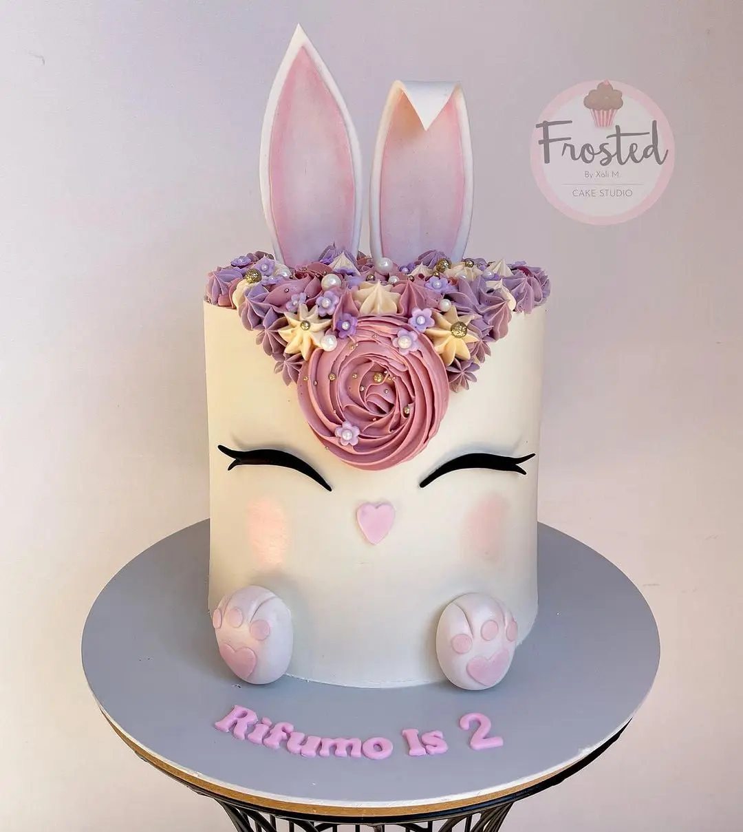 Decorated birthday cake